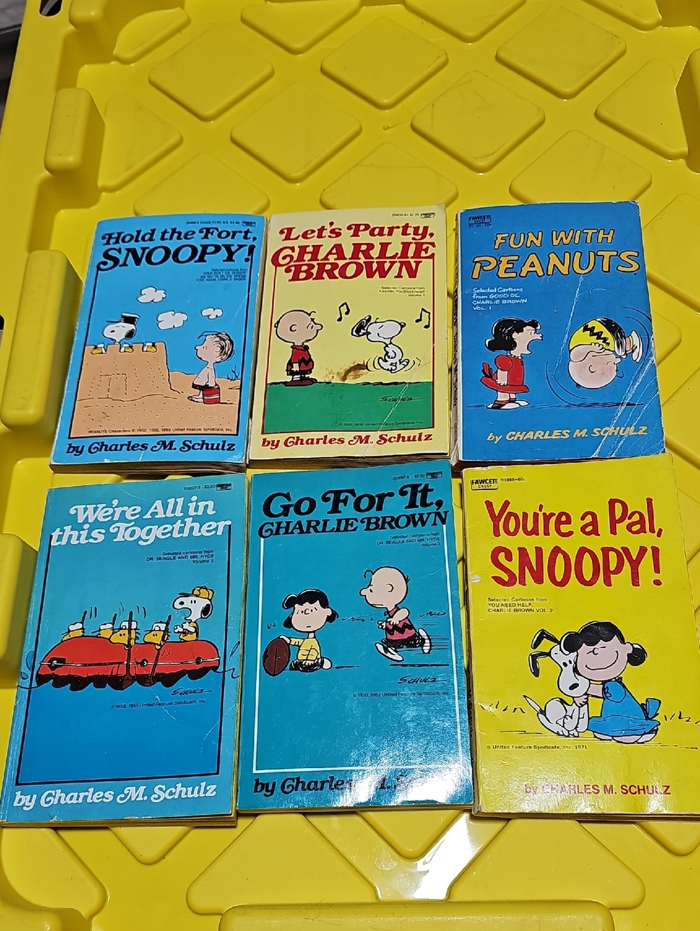 Peanuts Vintage Pocket Books - Yellow, Blue, Red